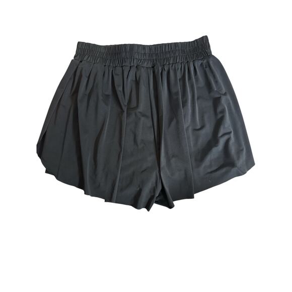 Exarus Pack of 2 Girls Kids High Waisted Running Short Tennis Size 14 Black Pink - Picture 10 of 12